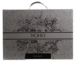 Комплект постільної білизни Євро Memoria 200х230 см Mono Blue SOHO pbe0050782 - мініатюра 2