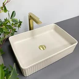 Умивальник VBI Brescia beige matt накладний VBI-013902 - мініатюра 3