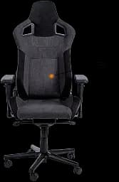 Геймерське крісло GT Racer чорне з темно-сірим (X-8005 Dark Gray/Black Suede) - мініатюра 2