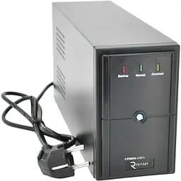 ДБЖ Ritar E-RTM650L-U (390W) ELF-L, LED, AVR, 2st, USB, 2xSCHUKO socket, 1x12V7Ah, metal Case Q4 (370x130x210) 4,8 кг (310x85x140)