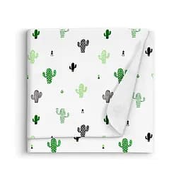 Пелюшки фланелеві Cosas Cactus 100x120 см, зелені - мініатюра 2