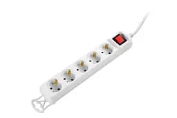 Фільтр живлення 2Е 5хSchuko, 5 м, білий (2E-U05ES15M5) - мініатюра 5