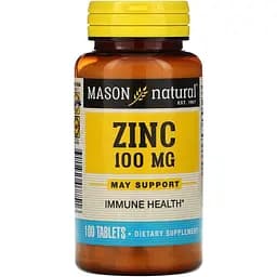 Цинк Mason Natural Zinc 100 мг 100 таблеток