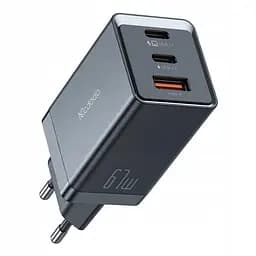 Мережевий зарядний пристрій McDodo 67W 2C+1A GAN 5 Mini Pro Fast Charger (EU) CH-1541 Чорний