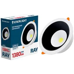 Cвітильник стельовий світлодіодний Enerlight Ray 15Вт 4000К (RAY15COB90N)