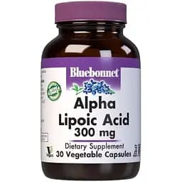 Альфа-ліпоєва кислота Bluebonnet Nutrition 300 мг 30 вегетаріанських капсул