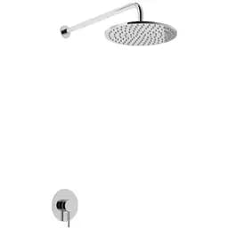 Душова система Kohlman Axel 35 chrome + BOX прихованого монтажу QW220AR35, Хром