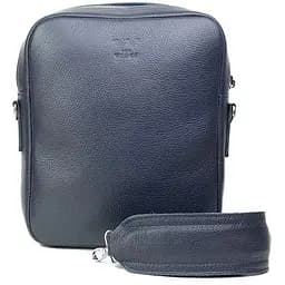 Шкіряна сумка Challenger S синя флотар