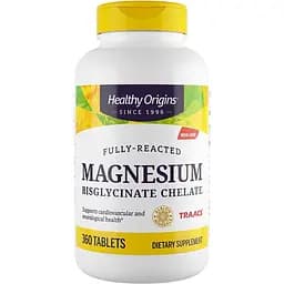 Магній бісгліцинат хелат Healthy Origins Magnesium Bisglycinate Chelate 200 мг 360 таблеток