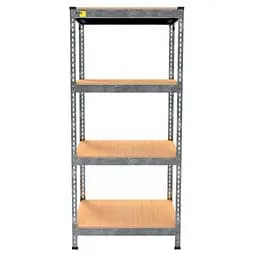 Металевий стелаж Emby Light Series (розмір 1500х900x450мм) 4 полиці ДСП до 100кг Оцинкований