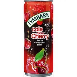Газований напій Tymbark зі смаком коли та вишні 0.33 л