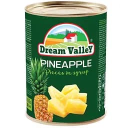 Уценка. Ананас кусочками в сиропе Dream Valley 540 г