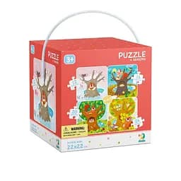 Дитячий набір пазлів "Пори року" DoDo 300125, 4 в 1