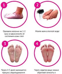 Пілінг шкарпетки Sosu Молоко, 1 пара, педекюрні шкарпетки для пілінгу ніг | шкарпетки для педикюру (ST) - мініатюра 4