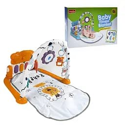 Розвивальний килимок з піаніно та підвісними іграшками для новонароджених