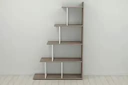 Етажерка Ferrum-decor Стелла 1600x1020x300 Білий метал ДСП Дуб Сонома Трюфель (FRD-103470) - мініатюра 2