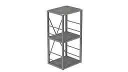Етажерка 3/34 Ferrum-decor Серії Коннект 73x34x28 сірий ДСП Бетон 16мм (FRD-105545) - мініатюра 5