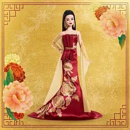 Колекційна лялька Barbie Signature Місячний Новий рік (JJX83) - мініатюра 6