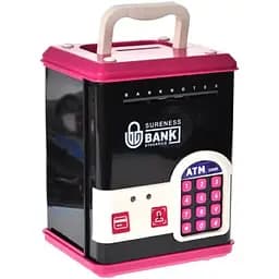 Дитяча скарбничка-сейф WF-3015H(Pink) музика, світло, пароль, імітація відбитка