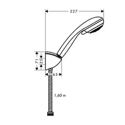 Душовий гарнітур Hansgrohe Crometta 85 Vario 27559000, Хром - мініатюра 2