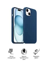 Силиконовый чехол с MagSafe для Apple iPhone 15, ICON2 MagCase, синий, противоударный, панель с мягкой подкладкой, защита всего корпуса, поддержка беспроводной зарядки, совместим с защитными стеклами и пленками, ArmorStandart (ARM72759) - мініатюра 3