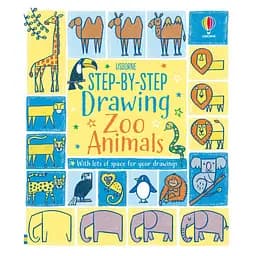 Step-by-step Drawing Zoo Animals - Fiona Watt, англ. язык (9781474989787)
