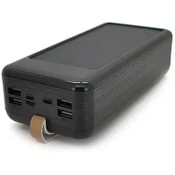 Power bank KKD-8W 80000 mAh Solar, flashlight, Input: 5V/2.1A(microUSB, TypeC, Lightning), Output: 5V /2.1A(4xUSB), plastic, Black, BOX