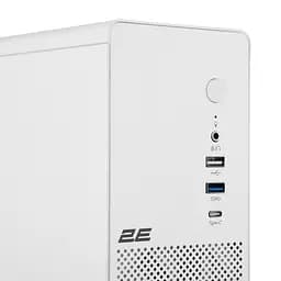 Корпус 2E Credo Slim V90W-400 з БП 2E ATX400 1xUSB3.0 1х USB 2.0 1xUSB Type-C 2x90мм VGA 390мм mATX білий - мініатюра 6