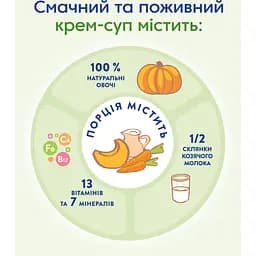 Крем-суп МАМАКО Гарбуз на козячому молоці 150 г - мініатюра 4