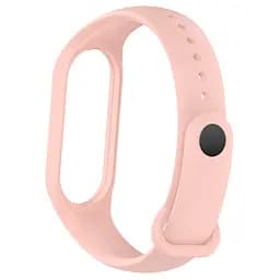 Силіконовий ремінець для фітнес браслетів Xiaomi Mi Band 5/6/7, Silicone, flesh pink, зі зручною застібкою, на фітнес трекер та смарт годинник, ArmorStandart (ARM61903) - мініатюра 2