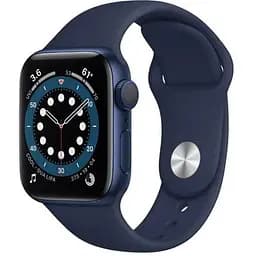 Apple Watch Series 6 GPS 40mm Blue Aluminum Case w. Deep Navy Sport B. (MG143)