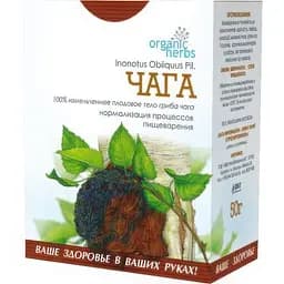 Фіточай Ключі Здоров'я Чага (березовий гриб) 50 г 