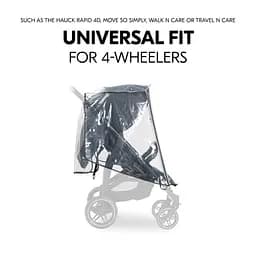 Дощовик Hauck Pushchair Raincover 4W (55077-9) - мініатюра 5