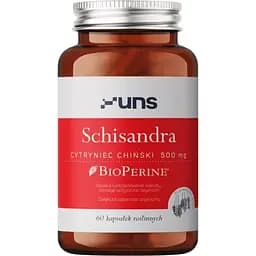 Екстракт лимонника UNS Schisandra адаптоген 60 вегетаріанських капсул (2022-10-2711)