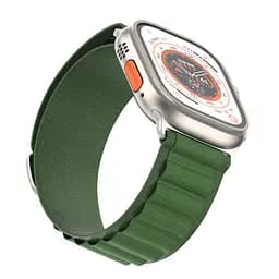 Ремінець для Apple Watch 49/46/45/44/42 (Series 1-3), зелений, Alpine Loop Alpina Band, тканинний поліестеровий ремінець для смарт-годин, дихаючий, для активного відпочинку та спорту, ArmorStandart (ARM64981) - мініатюра 3