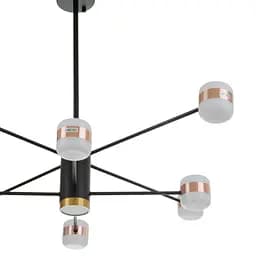 Люстра Brille світлодіодна в зал 90W WW BK/G (BL-952S/8) - мініатюра 6