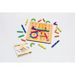 Геометрична розвиваюча Дошка Монтессорі PuzzleOk Puz-27260 56 комбінацій - мініатюра 5