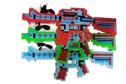 Автомат 0223-2 звук, свет, на батарейках, в пакете (6974902260029) МИКС