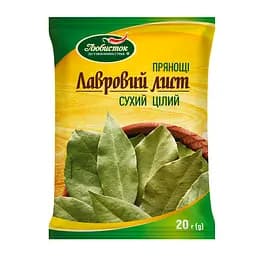 Лавровий лист Любисток сухий цілий 20 г