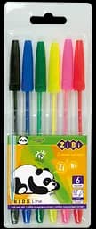 Шариковые ручки ZiBi Kids Line, 6 цветов, 6 шт. (ZB.2011)