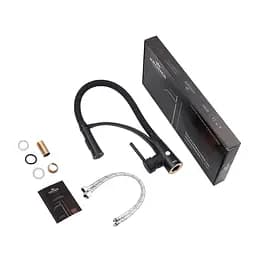 Змішувач для кухні Kroner KRP Ersel - SCH03393BLK Чорний матовий - мініатюра 9