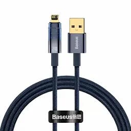 Кабель Baseus Explorer Series Auto Power-Off Cable USB to Lightning 2.4A 1m CATS000403 Blue