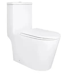 Напольный унитаз-моноблок Qtap Kolibri Ultra Quiet с сиденьем Slim Duroplast/ Soft-close/ Quick Release QT10226380W