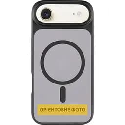 TPU+PC чохол Metal Buttons with MagSafe для Apple iPhone 17 Air (6.5") Чорний / Black - мініатюра 2
