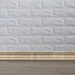 Плінтус самоклеючий гнучкий 3D Loft Карамельне дерево 2400х80мм