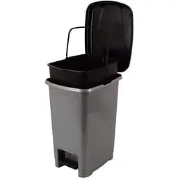 Корзина для мусора Violet House 0155 Metalic с педалью и внутренним контейнером 8 л (0155 METALIC 8 л, педал.+вн.конт.)