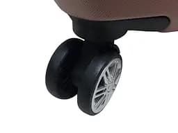 Валіза середня M ABS-пластик Worldline Airtex 652 69×45×29см 88л Рожеве золото - мініатюра 6
