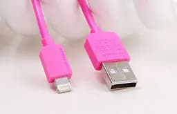 Кабель Remax Lightning Light Speed RC -006i iPhone 5 Pink 1 м (5-025)