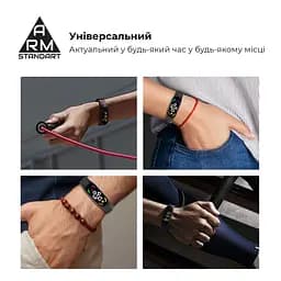Силіконовий ремінець для фітнес браслетів Xiaomi Mi Band 5/6/7, Silicone, girly pink, зі зручною застібкою, на фітнес трекер та смарт годинник, ArmorStandart (ARM61904) - мініатюра 4