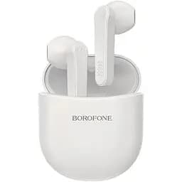 Наушники беспроводные Borofone BE49 Serenity TWS wireless BT headset белые